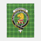 Clan Forrester Hunting Tartan Pset Fleece Deken (Voorkant)