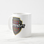 Clan Forrester Scottish Dynasty Tartan Mokken Cups (Voorkant links)