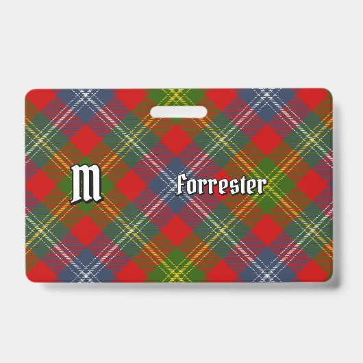 Clan Forrester Tartan Badge (Voorzijde)