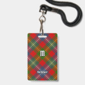 Clan Forrester Tartan Badge (Voorzijde met lanyard)