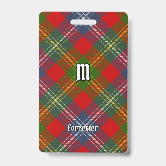 Clan Forrester Tartan Badge (Voorzijde)