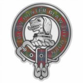 Clan Forrester Tartan Crest Sticker (Voorkant)