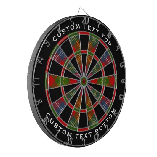 Clan Forrester Tartan Dartbord (Voorkant Links)