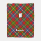 Clan Forrester Tartan Fleece Deken (Voorkant)
