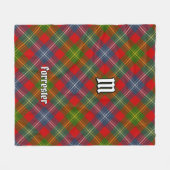 Clan Forrester Tartan Fleece Deken (Voorkant (Horizontaal))