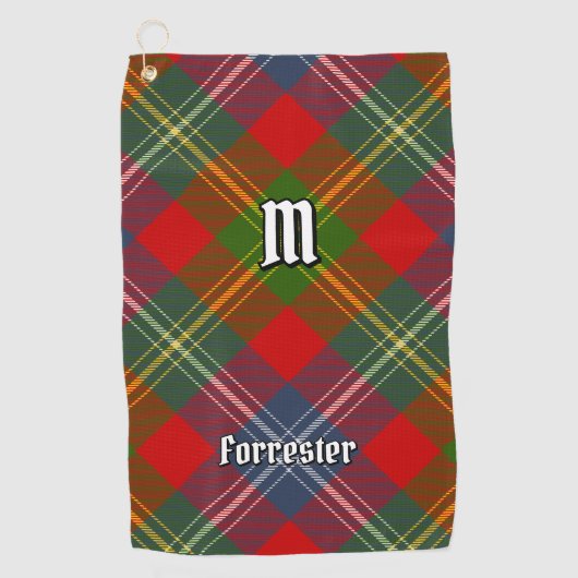 Clan Forrester Tartan Golfhanddoek (Voorkant)
