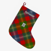Clan Forrester Tartan Grote Kerstsok (Voorkant (Hangend))
