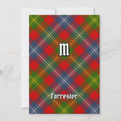 Clan Forrester Tartan Kaart (Voorkant)