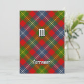 Clan Forrester Tartan Kaart (Staand voorkant)