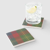 Clan Forrester Tartan Pset Stone Onderzetter (Zijkant)