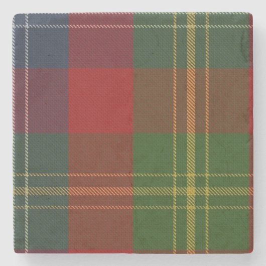 Clan Forrester Tartan Pset Stone Onderzetter (Voorkant)