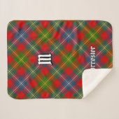 Clan Forrester Tartan Sherpa Deken (Voorkant (horizontaal))