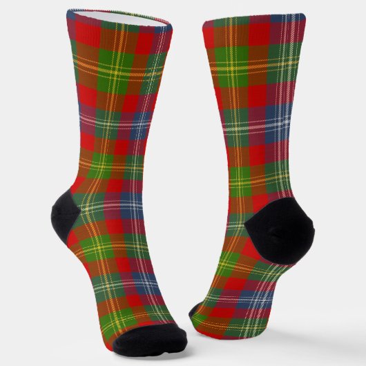 Clan Forrester Tartan Sokken (Gebogen)