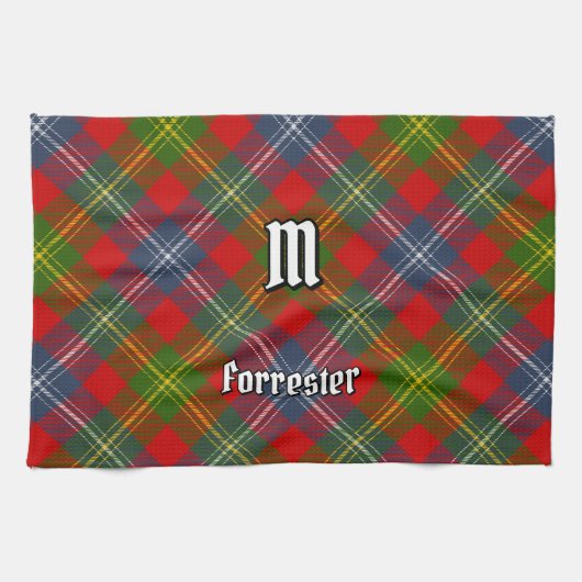 Clan Forrester Tartan Theedoek (Horizontaal)
