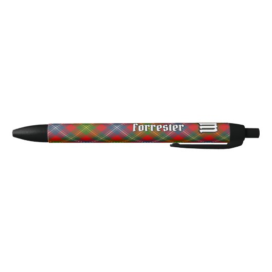 Clan Forrester Tartan Zwarte Inkt Pen (Bodem)