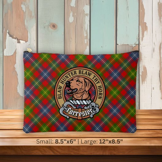 Clan Forrester Wapen over Tartan Etui