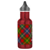 Clan Forrester Wapen over Tartan Waterfles (Links)