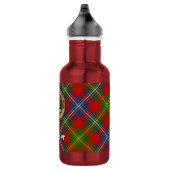 Clan Forrester Wapen over Tartan Waterfles (Rechts)