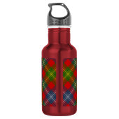Clan Forrester Wapen over Tartan Waterfles (Achterkant)