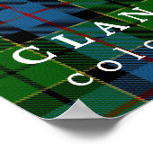 Clan Forsyth Colors of Scotland Tartan Poster (Hoek)