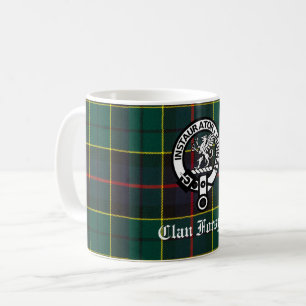 Clan Forsyth Crest Badge en Tartan Koffiemok