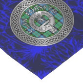 Clan Forsyth Crest & Tartan Knot Korte Tafelloper (Hoek)