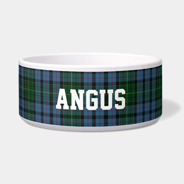 Clan Forsyth Custom Tartan Pset Bowl Voerbakje (Voorkant)