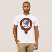 Clan Forsyth Family Crest en Targe T-shirt (Voorkant volledig)