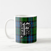 Clan Forsyth Forsythe Letter F Monogram Tartan Koffiemok (Links)