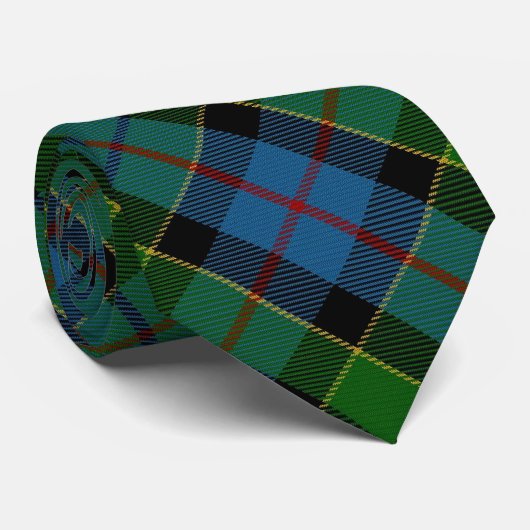 Clan Forsyth Forsythe Letter F Monogram Tartan Stropdas (Opgerold)