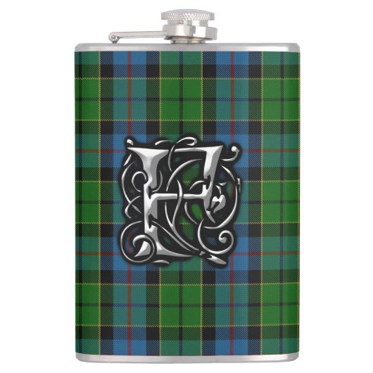 Clan Forsyth Forsythe Tartan Old Scotland Flask Heupfles (Voorkant)