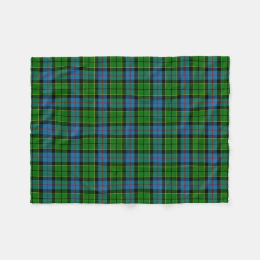 Clan Forsyth Tartan Fleece Deken (Voorkant (Horizontaal))