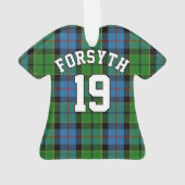 Clan Forsyth Tartan Kersttrui Ornament (achterkant)