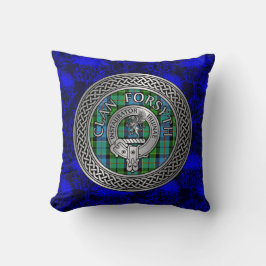 Clan Forsyth Wapen & Tartan Knoop Kussen