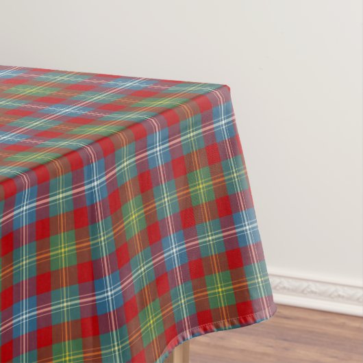 Clan Foster Lichtblauw en Rood Schots Tartan Tafelkleed (Voorbeeld)