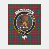 Clan Fotheringham Tartan Pset Fleece Deken (Voorkant)