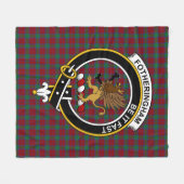 Clan Fotheringham Tartan Pset Fleece Deken (Voorkant (Horizontaal))