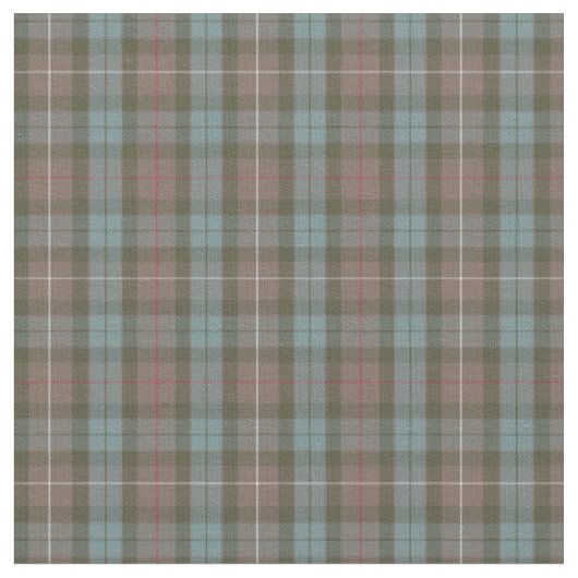 Clan Fraser Ancient Hunting Tartan Stof (Close Up)