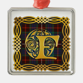 Clan Fraser Ancient Tartan Mok Metalen Ornament