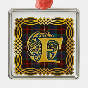 Clan Fraser Ancient Tartan Mok Metalen Ornament
