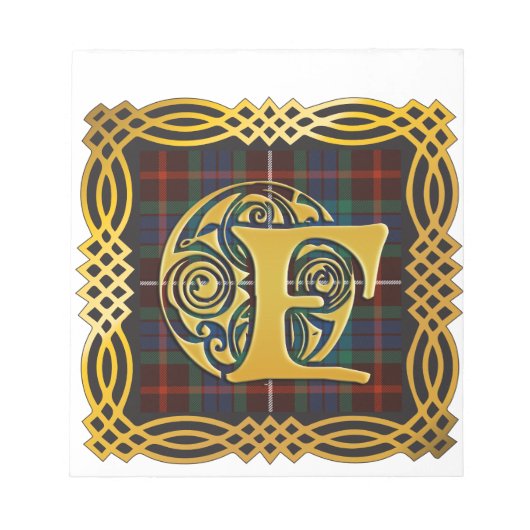 Clan Fraser Ancient Tartan Mok Notitieblok (Voorkant)