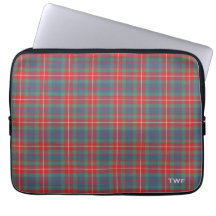 Clan Fraser Ancient Tartan Monogrammed