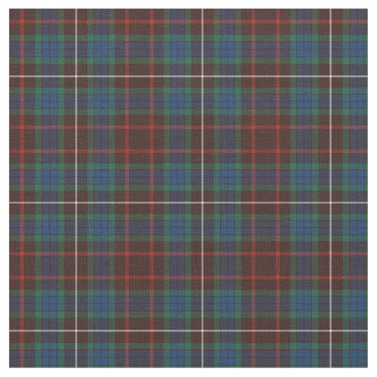 Clan Fraser Ancient Tartan Stof (Close Up)