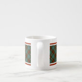 Clan Fraser Brown en Green Hunting Tartan Espresso Kop (Achterkant)
