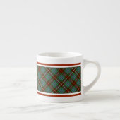 Clan Fraser Brown en Green Hunting Tartan Espresso Kop (Rechts)