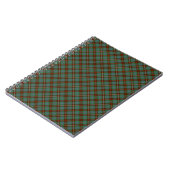 Clan Fraser Brown en Green Hunting Tartan Notitieboek (Linkerzijde)