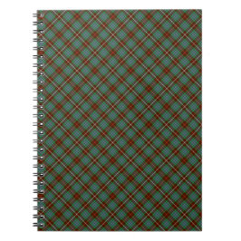 Clan Fraser Brown en Green Hunting Tartan Notitieboek