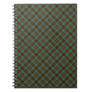 Clan Fraser Brown en Green Hunting Tartan Notitieboek