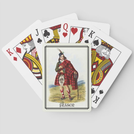 Clan Fraser Classic Scotland Pokerkaarten (Achterkant)