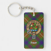 Clan Fraser Crest Acrylische Sleutelhanger (Voorkant)